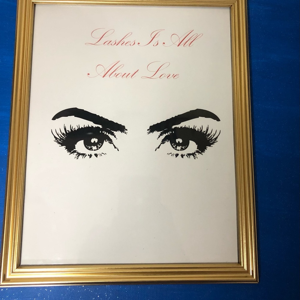 Lashes picture frame